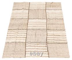 Vintage Hand Woven Carpet 3'11 x 6'6 Traditional Wool Kilim Rug