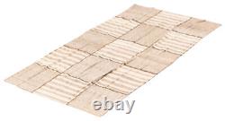Vintage Hand Woven Carpet 3'11 x 6'6 Traditional Wool Kilim Rug