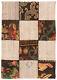 Vintage Hand Woven Carpet 3'6 X 4'9 Traditional Wool Kilim Rug