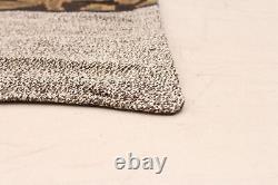 Vintage Hand Woven Carpet 3'6 x 4'9 Traditional Wool Kilim Rug