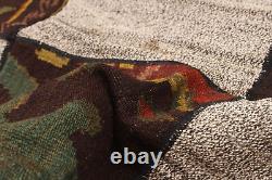 Vintage Hand Woven Carpet 3'6 x 4'9 Traditional Wool Kilim Rug