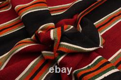 Vintage Hand Woven Carpet 4'4 x 9'1 Traditional Wool Kilim Rug