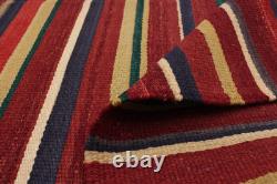 Vintage Hand Woven Carpet 4'8 x 9'2 Traditional Wool Kilim Rug