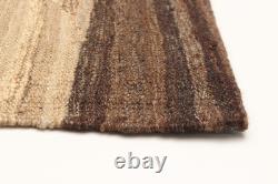 Vintage Hand Woven Carpet 4'9 x 6'7 Traditional Wool Kilim Rug