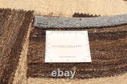 Vintage Hand Woven Carpet 4'9 x 6'7 Traditional Wool Kilim Rug