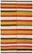 Vintage Hand Woven Carpet 5'1 X 8'4 Traditional Wool Kilim Rug