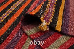 Vintage Hand Woven Carpet 5'1 x 9'3 Traditional Wool Kilim Rug