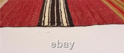 Vintage Hand Woven Carpet 5'3 x 8'0 Traditional Wool Kilim Rug