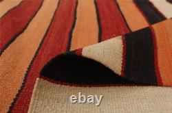 Vintage Hand Woven Carpet 5'4 x 11'0 Traditional Wool Kilim Rug