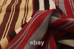 Vintage Hand Woven Carpet 5'4 x 7'5 Traditional Wool Kilim Rug