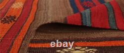 Vintage Hand Woven Carpet 5'4 x 8'0 Traditional Wool Kilim Rug