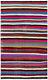 Vintage Hand Woven Carpet 5'4 X 9'1 Traditional Wool Kilim Rug