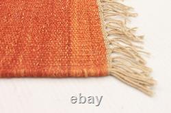 Vintage Hand Woven Carpet 7'10 x 9'10 Traditional Wool Kilim Rug
