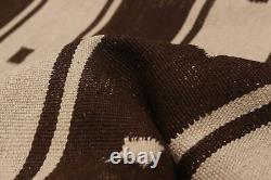 Vintage Hand Woven Carpet 8'2 x 11'11 Traditional Wool Kilim Rug