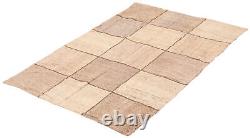 Vintage Hand Woven Kilim Rug 5'3 x 7'8 Traditional Wool Carpet