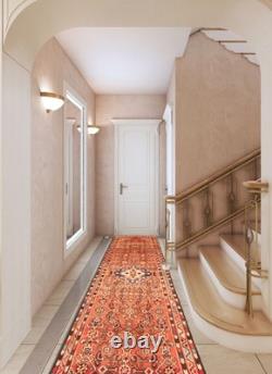 Vintage Hand-knotted Runner Rug 2'6 x 9'6 Traditional Oriental Wool Carpet