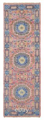 Vintage Hand-knotted Runner Rug 2'8 x 7'11 Traditional Oriental Wool Carpet