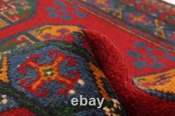 Vintage Hand-knotted Runner Rug 2'8 x 9'6 Traditional Oriental Wool Carpet