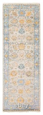 Vintage Hand-knotted Runner Rug 2'9 x 8'0 Traditional Oriental Wool Carpet