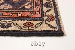 Vintage Hand-knotted Runner Rug 3'3 x 9'9 Traditional Oriental Wool Carpet