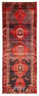 Vintage Hand-knotted Runner Rug 3'4 x 9'3 Traditional Oriental Wool Carpet