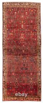 Vintage Hand-knotted Runner Rug 3'5 x 8'7 Traditional Oriental Wool Carpet
