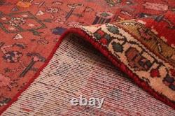 Vintage Hand-knotted Runner Rug 3'5 x 8'7 Traditional Oriental Wool Carpet