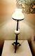 Vintage Industrial Milk Glass Desk / Table Lamp Solid Brass One Of A Kind