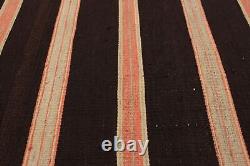 Vintage Kilim Rug 3'11 x 7'8 Traditional Wool Hand Woven Carpet