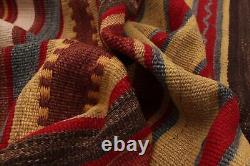 Vintage Kilim Rug 4'11 x 8'8 Traditional Wool Hand Woven Carpet
