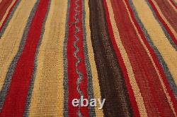 Vintage Kilim Rug 4'11 x 8'8 Traditional Wool Hand Woven Carpet