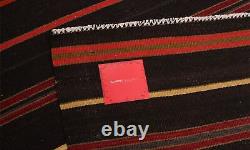 Vintage Kilim Rug 4'3 x 8'2 Traditional Wool Hand Woven Carpet