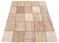Vintage Kilim Rug 4'9 x 7'6 Traditional Wool Hand Woven Carpet
