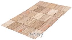Vintage Kilim Rug 4'9 x 7'6 Traditional Wool Hand Woven Carpet