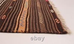 Vintage Kilim Rug 5'11 x 6'10 Traditional Wool Hand Woven Carpet
