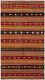 Vintage Kilim Rug 5'4 X 9'7 Traditional Wool Hand Woven Carpet