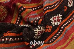 Vintage Kilim Rug 5'4 x 9'7 Traditional Wool Hand Woven Carpet