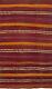 Vintage Kilim Rug 6'2 X 10'6 Traditional Wool Hand Woven Carpet
