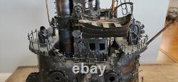 Vintage Metal Boat, Sculpture. ONE OF A KIND