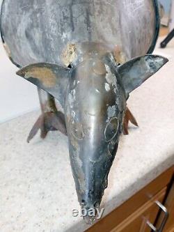 Vintage Metal Folk Art Armadillo Welding Handmade Shop Art One of a Kind