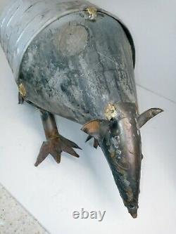 Vintage Metal Folk Art Armadillo Welding Handmade Shop Art One of a Kind