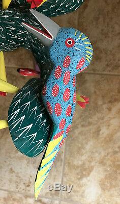 Vintage Mexican Folk Art Oaxaca Wood Carvings One of a Kind, Collector's Dream