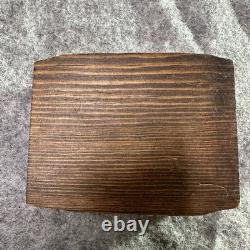 Vintage Mexican Wood Box Chico By Pintado A Mano Carved Folk Art One of a Kind