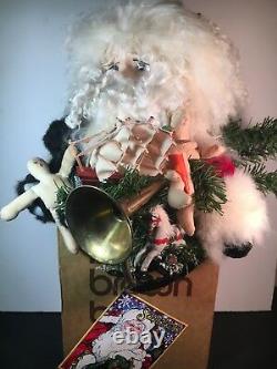 Vintage Molly Ford Santaworks Hand Crafted Santa Bloomingdales One Of A Kind
