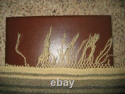 Vintage Native American woven wool blanket 51 x 89 one of a kind