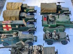 Vintage ONE OF A KIND WWII 1940s US Military Wood Jeep Tank Truck Motor Pool Lot