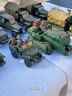 Vintage ONE OF A KIND WWII 1940s US Military Wood Jeep Tank Truck Motor Pool Lot