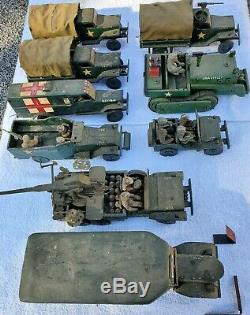 Vintage ONE OF A KIND WWII 1940s US Military Wood Jeep Tank Truck Motor Pool Lot