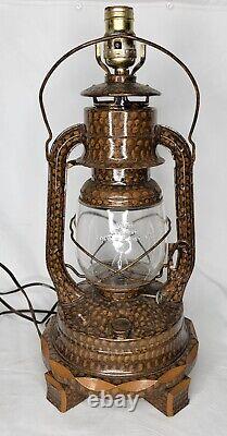 Vintage One Of A Kind Dietz Lantern Electric Lamp Estate Find Rare