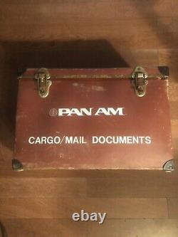 Vintage One Of A Kind Pan Am Cargo/mail Documents Box Case From Plane